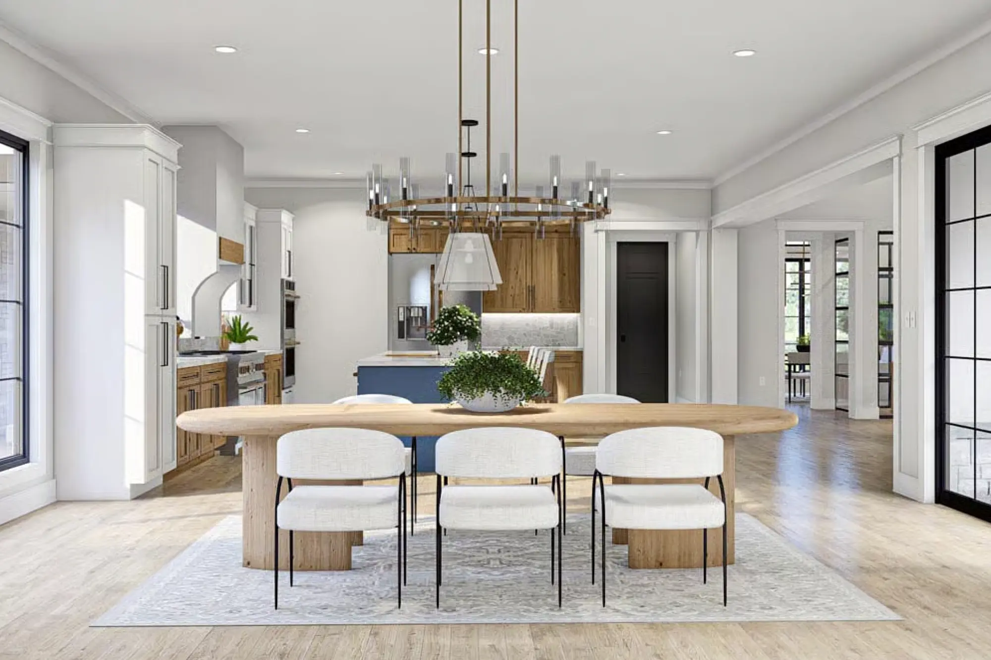 Transitional Fusion Office Space Blueprint